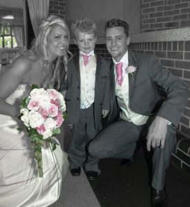 Bride and Groom selective colour