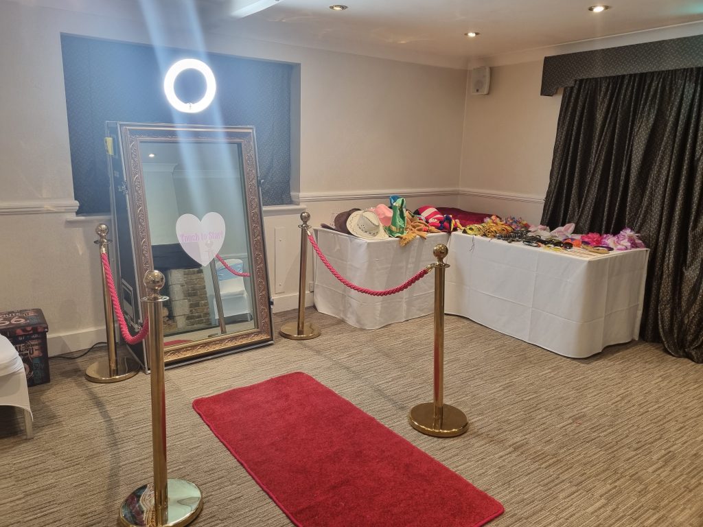 Example of our Wedding Magic Mirror Hire