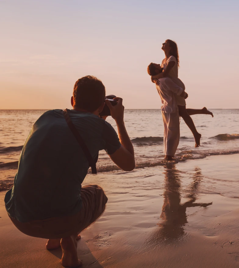 Wedding Photography on a sunset beach